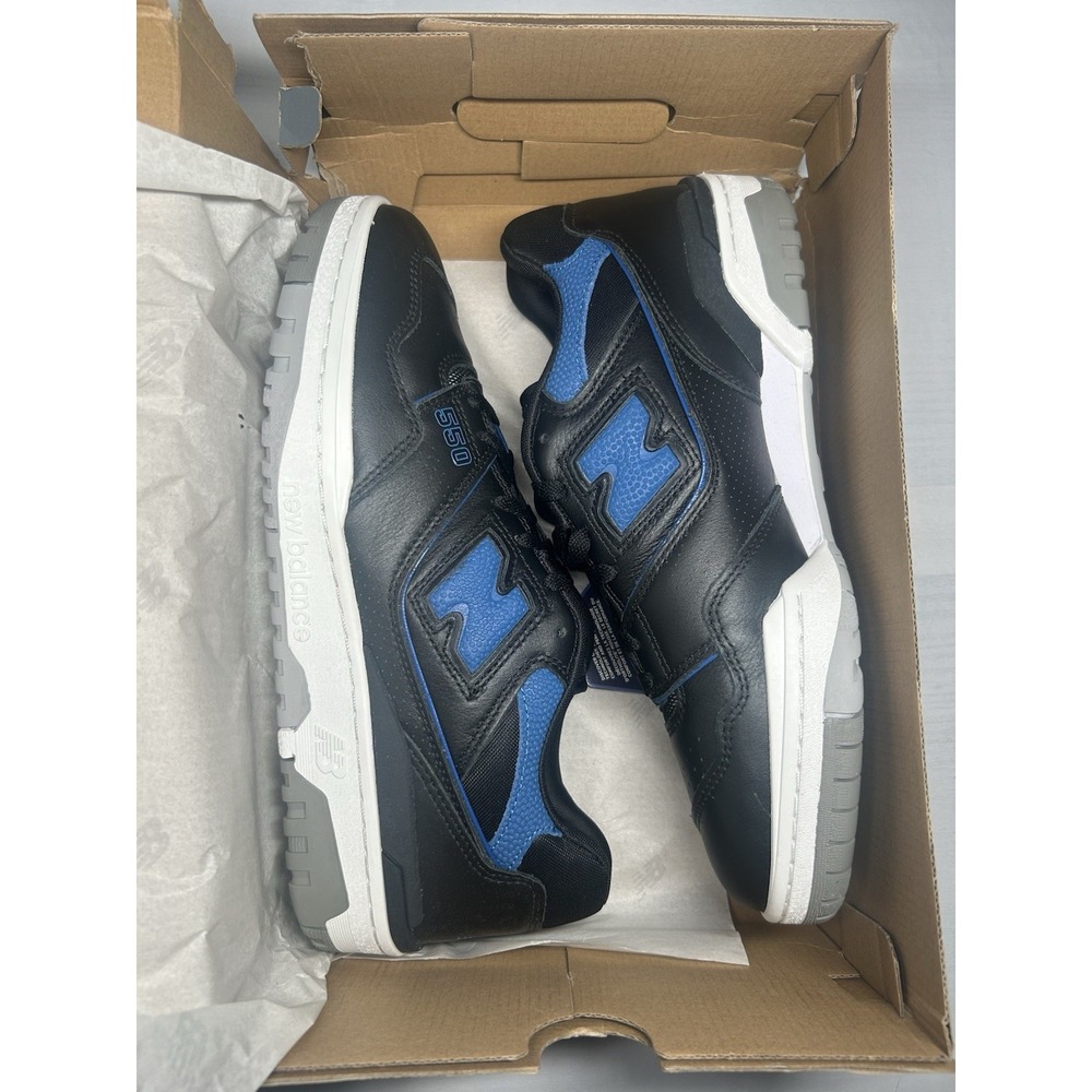 New Balance 550 Black Blue Groove Men - Size 12 - BB550PLB - New